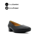 Margaret Pump Women's Shoes - Black Leather