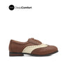 Nara Lace Up WT  Women's Shoes -Cognac Cream Leather