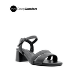 Noelle Backstrap Women's Sandals - Black Leather