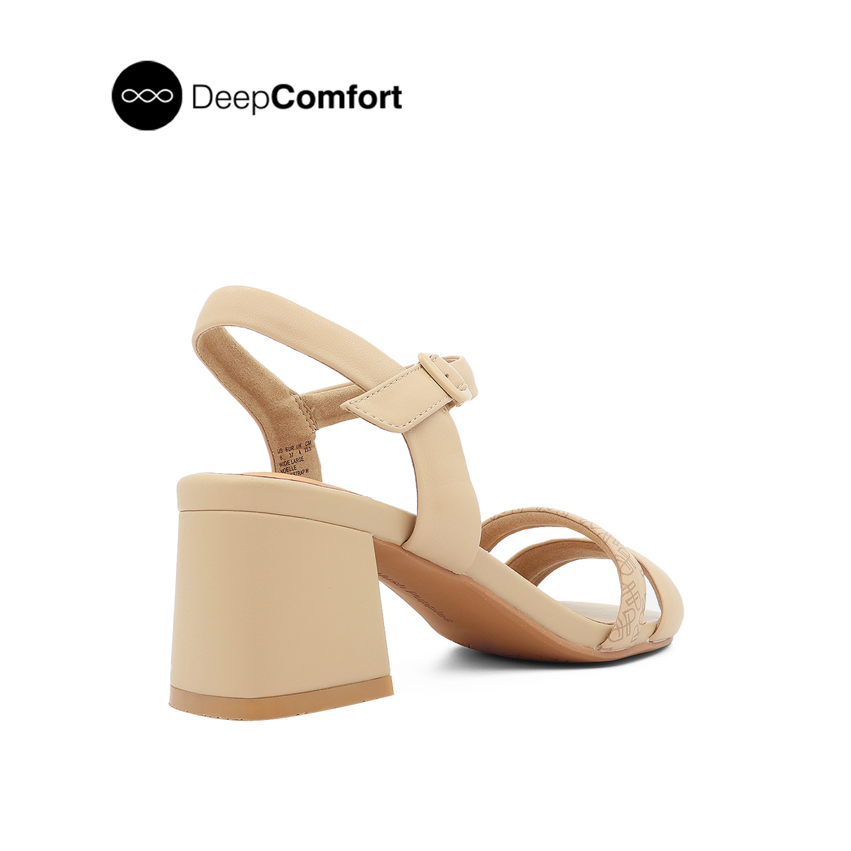 Noelle Backstrap Women's Sandals - Blush Leather