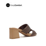 Noelle Women's Sandals - Brown Monogram Leather