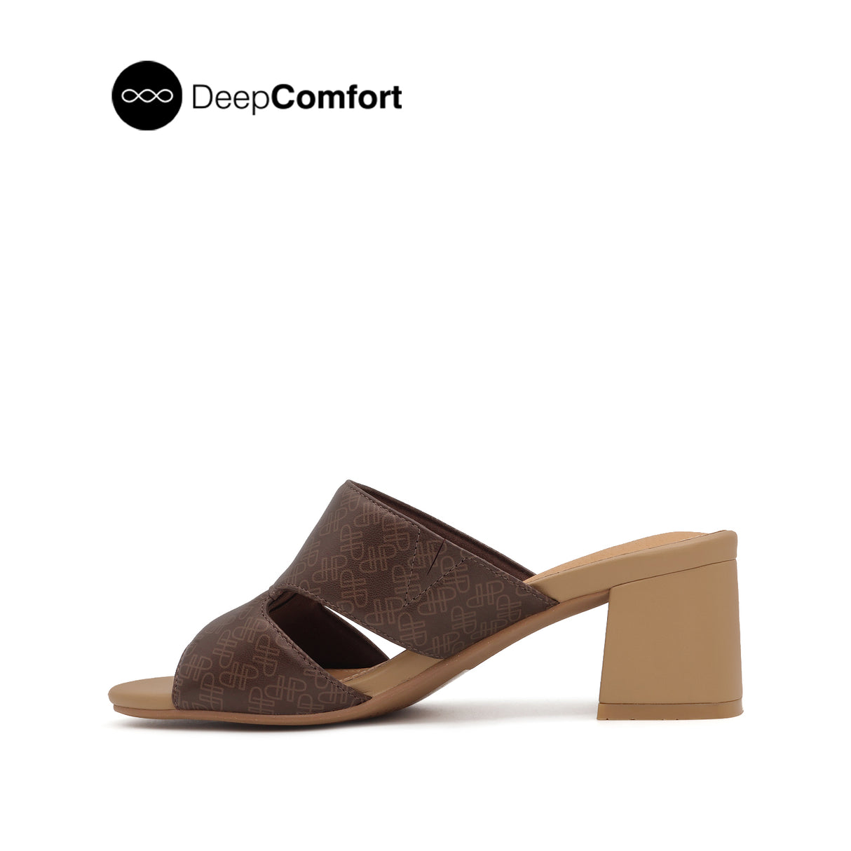 Noelle Women's Sandals - Brown Monogram Leather