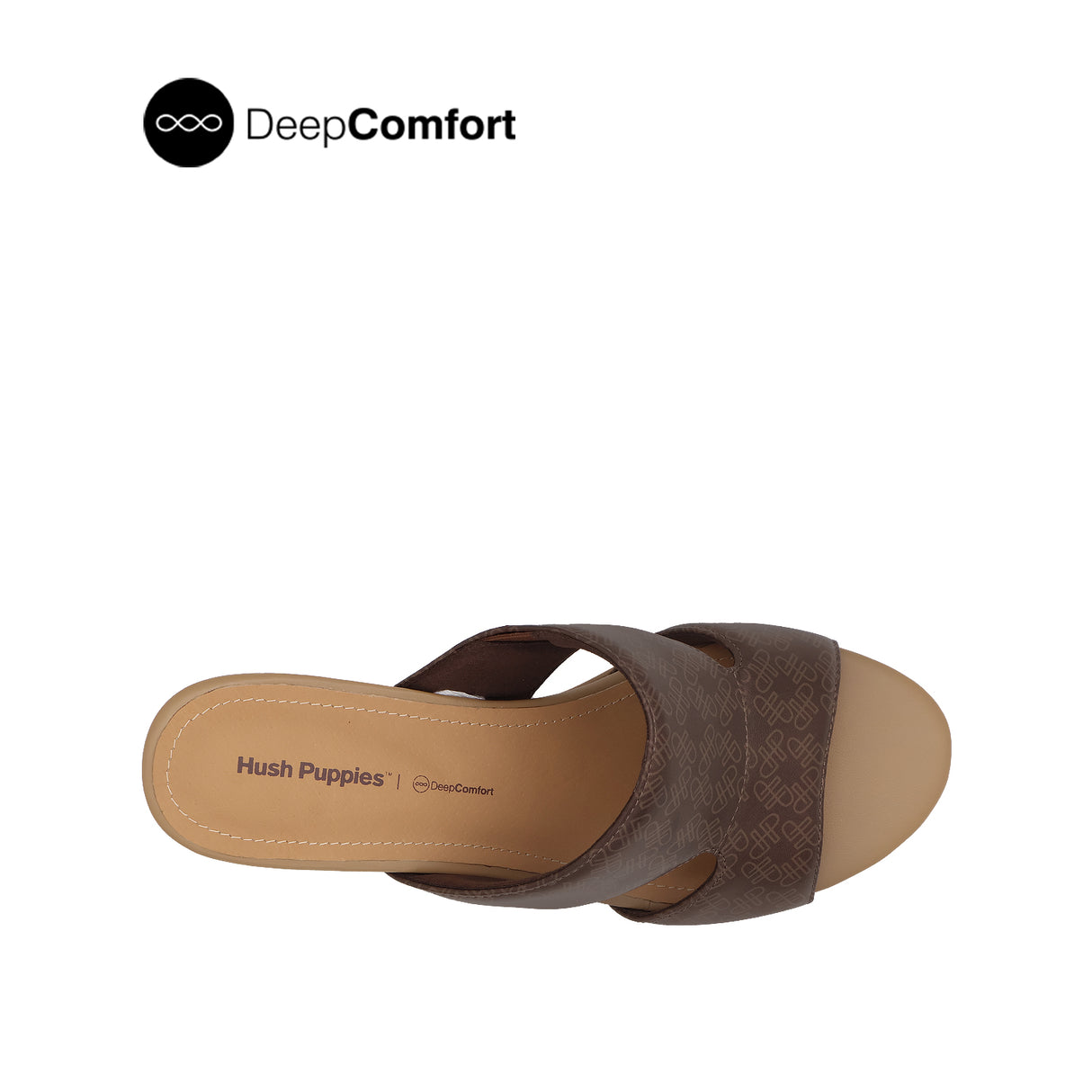 Noelle Women's Sandals - Brown Monogram Leather