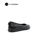 Shirl Ballerina Women's Shoes - Black Coated Leather