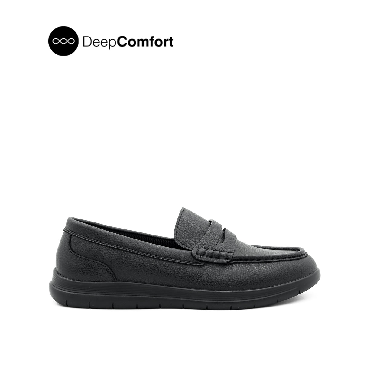 Shirl Penny Women's Shoes - Black Coated Leather