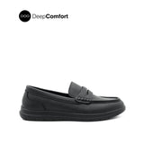 Shirl Penny Women's Shoes - Black Coated Leather