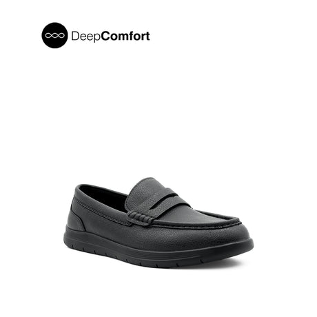 Shirl Penny Women's Shoes - Black Coated Leather