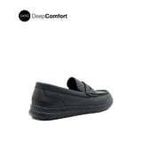 Shirl Penny Women's Shoes - Black Coated Leather