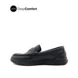 Shirl Penny Women's Shoes - Black Coated Leather