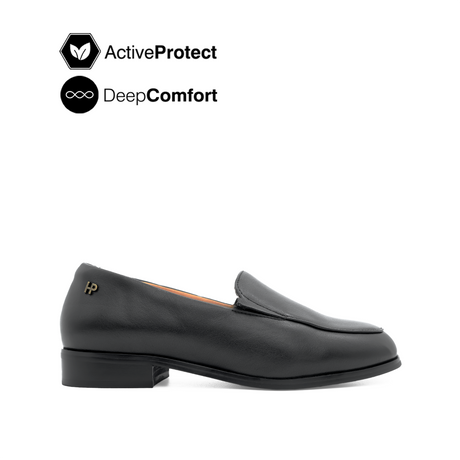 Nara Loafer Women's Shoes - Black Leather