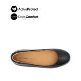 Nara Ballerina Women's Shoes - Black Leather