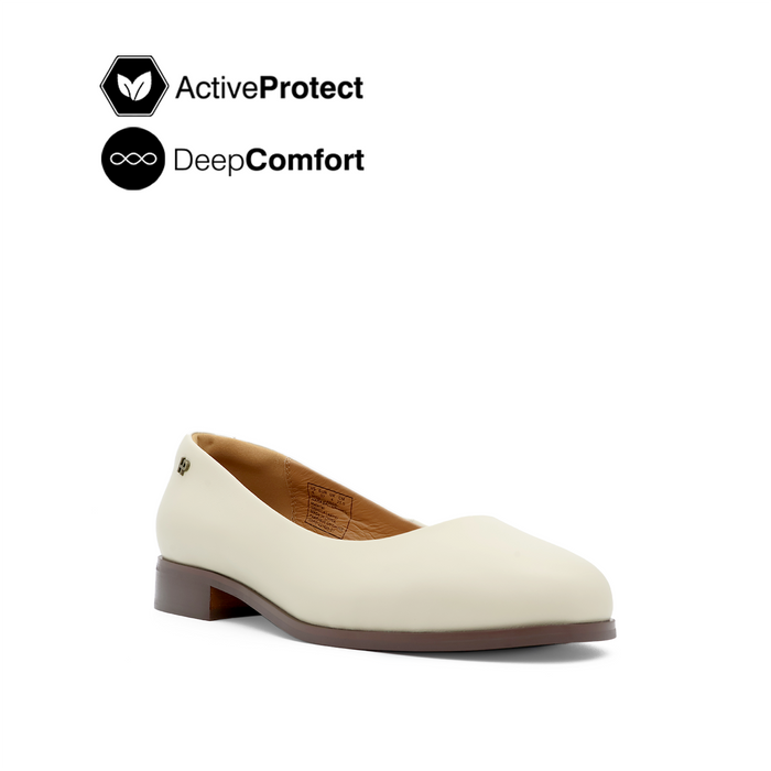 Nara Ballerina Women's Shoes - Vanilla Leather Hush Puppies Philippines
