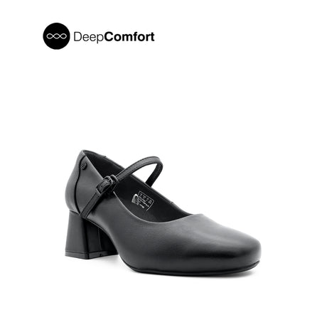 Rachel Pump Mary Jane Women's Shoes - Black Leather