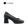 Rachel Pump Slip On Women's Shoes - Black Leather