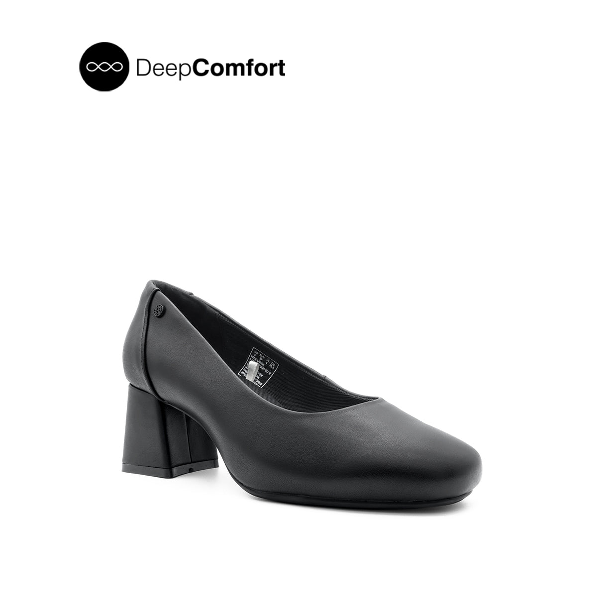Rachel Pump Slip On Women's Shoes - Black Leather