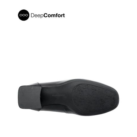 Rachel Pump Slip On Women's Shoes - Black Leather