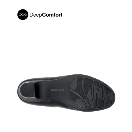 Susie Plain Toe Women's Shoes - Black Coated Leather