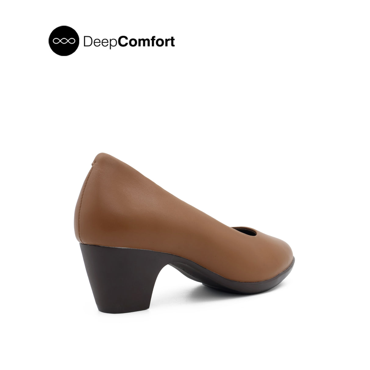 Susie Plain Toe Women's Shoes - Tan Coated Leather