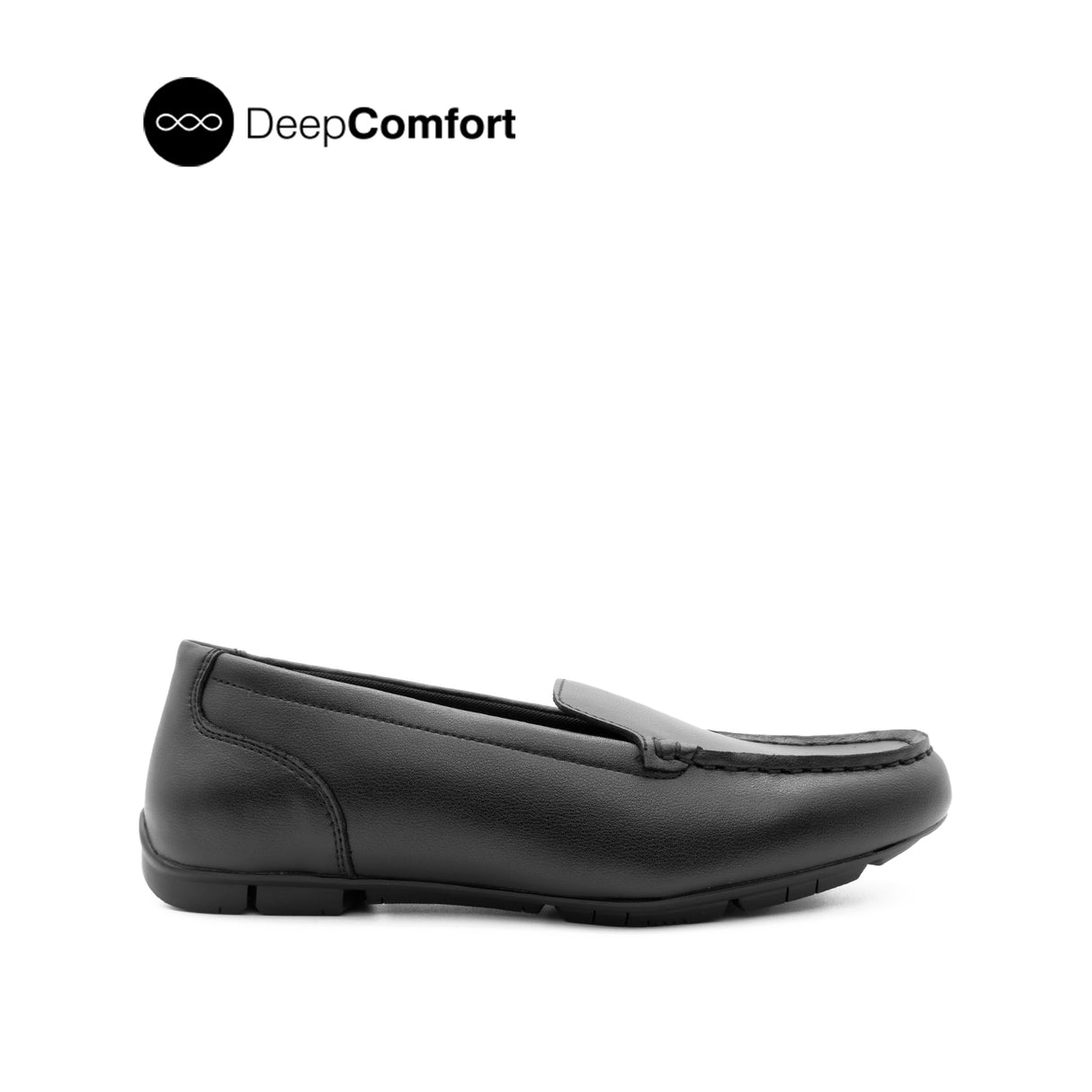 Steph Venetian Women's Shoes - Black Coated Leather