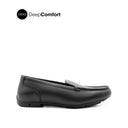 Steph Venetian Women's Shoes - Black Coated Leather