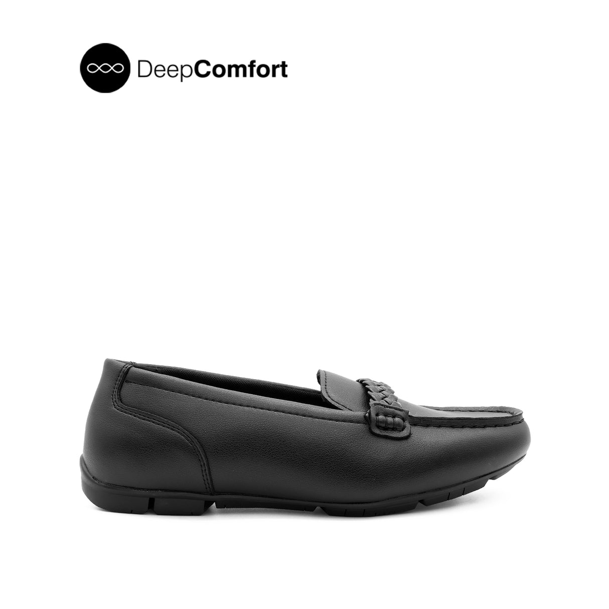 Steph Ornament Women's Shoes - Black Coated Leather