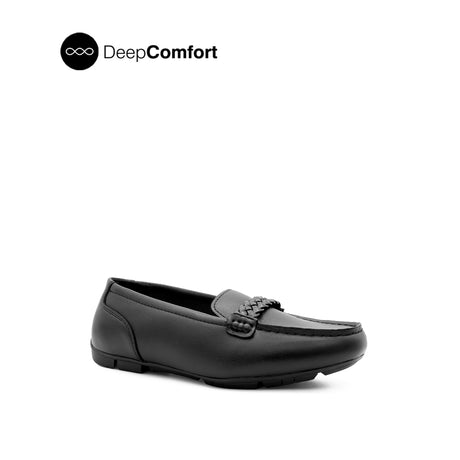 Steph Ornament Women's Shoes - Black Coated Leather