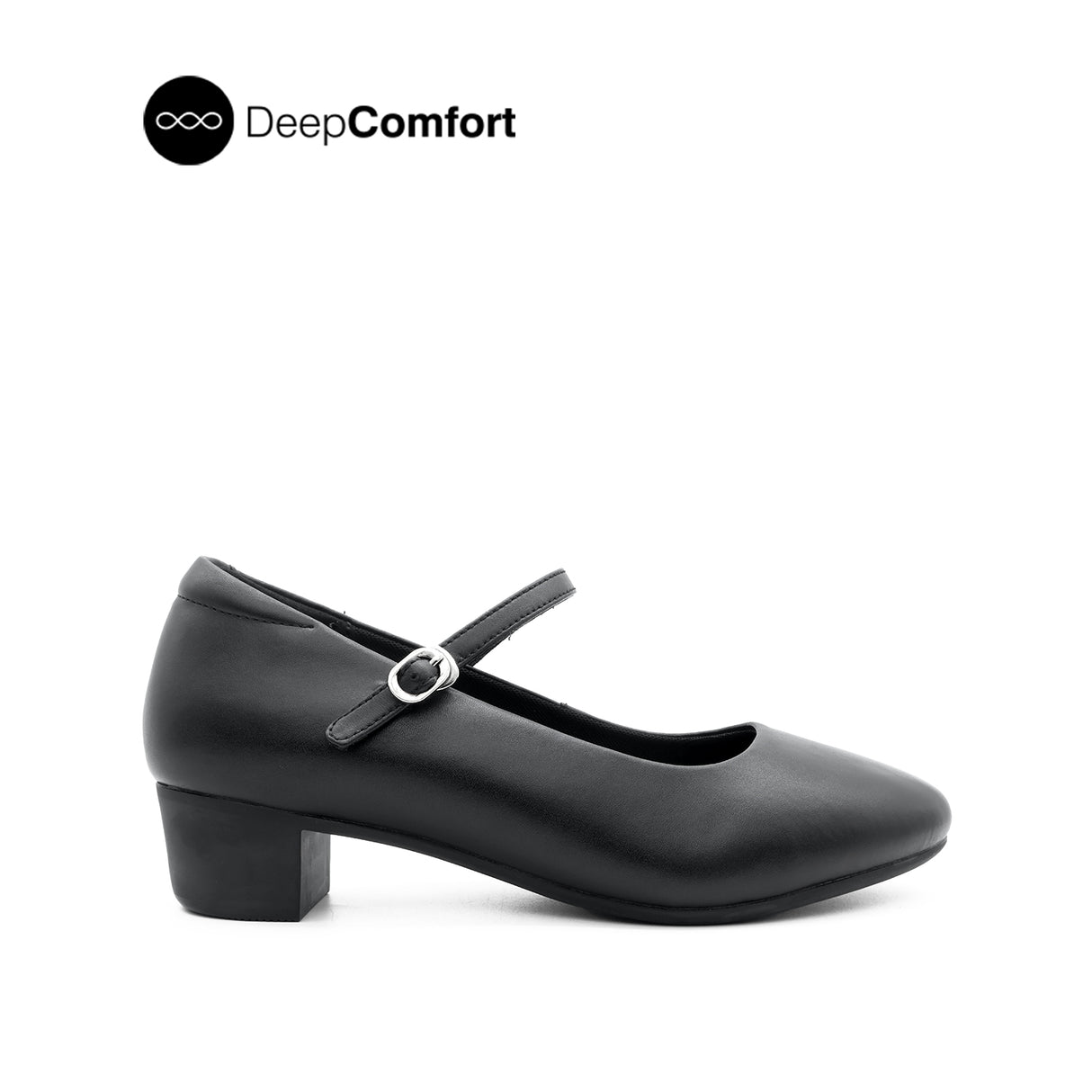 Shelby Mary Jane Women's Shoes - Black Coated Leather