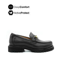 Trina Metal Bit Women's Shoes - Black Leather Hush Puppies Philippines