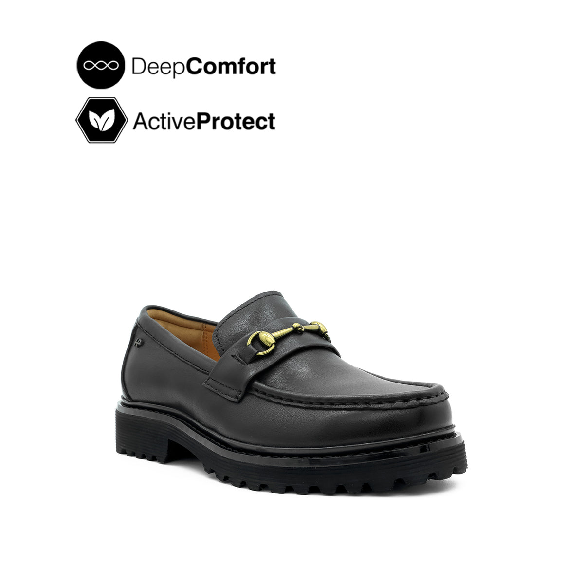 Trina Metal Bit Women's Shoes - Black Leather Hush Puppies Philippines