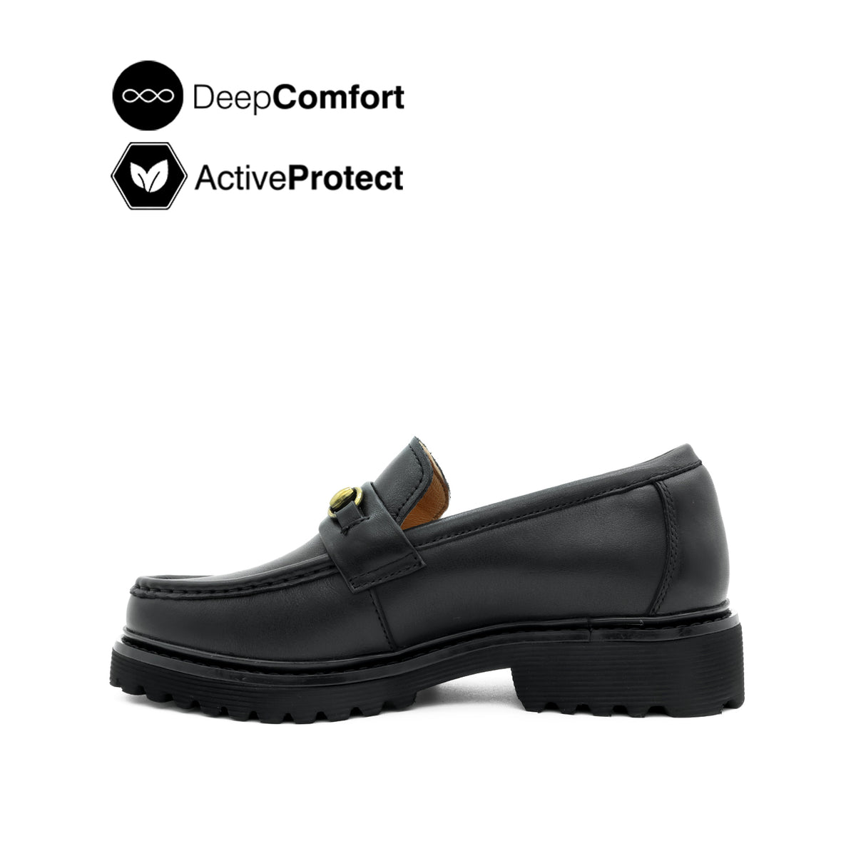 Trina Metal Bit Women's Shoes - Black Leather Hush Puppies Philippines