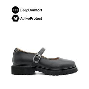Trina Mary Jane Women's Shoes - Black Leather Hush Puppies Philippines