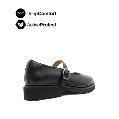 Trina Mary Jane Women's Shoes - Black Leather Hush Puppies Philippines