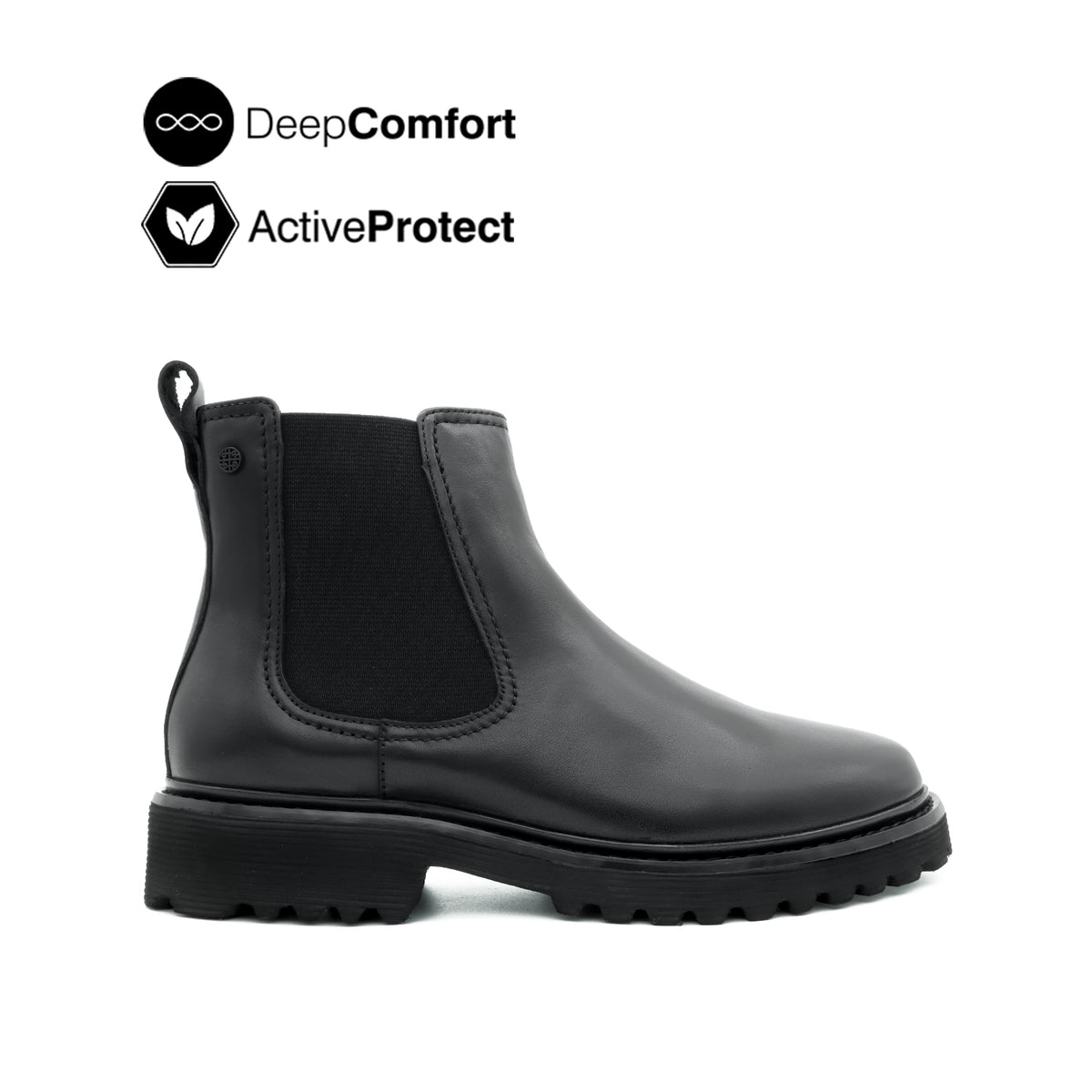 Trina Chelsea Women's Boots - Black Leather Hush Puppies Philippines