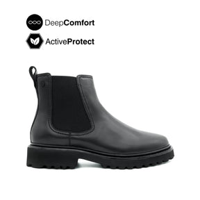 Trina Chelsea Women's Boots - Black Leather Hush Puppies Philippines