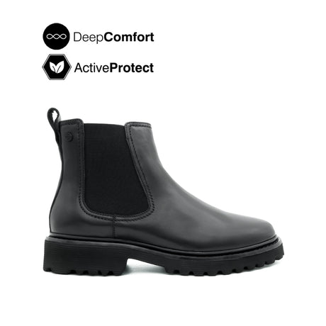 Trina Chelsea Women's Boots - Black Leather Hush Puppies Philippines
