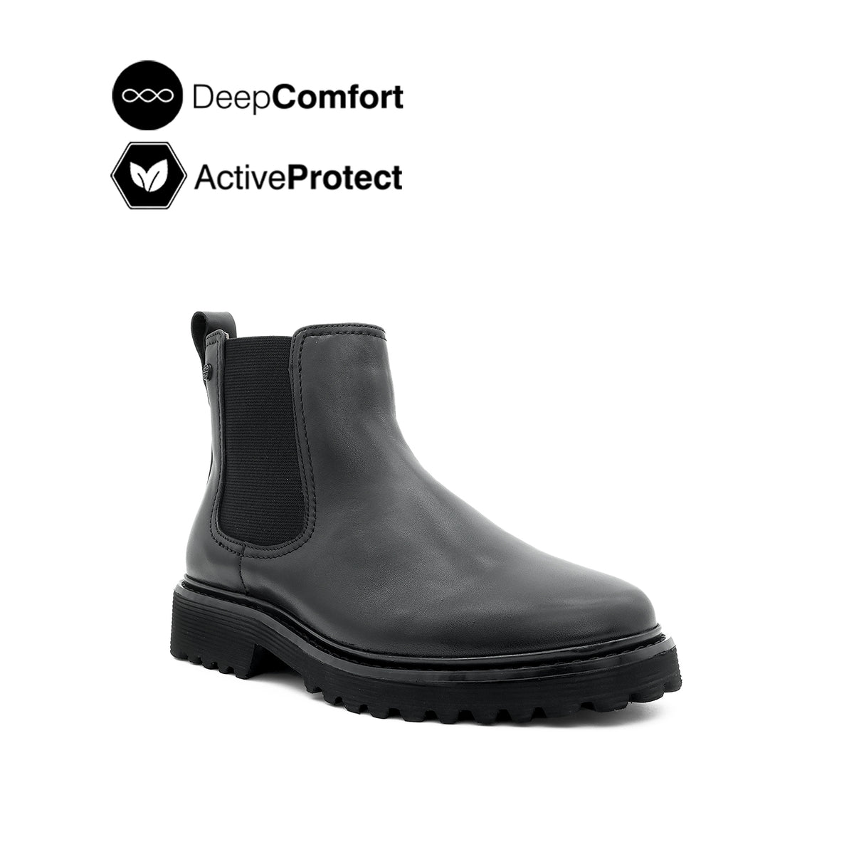 Trina Chelsea Women's Boots - Black Leather Hush Puppies Philippines
