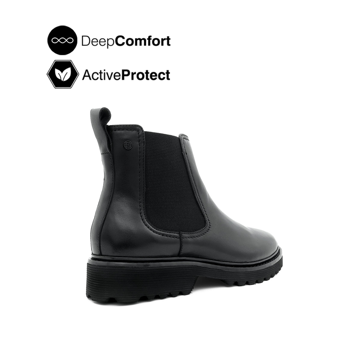 Trina Chelsea Women's Boots - Black Leather Hush Puppies Philippines