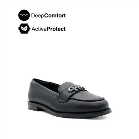 Tamara Metal Bit Women's Shoes - Black Leather Hush Puppies Philippines