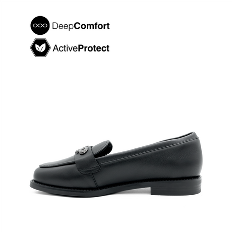 Tamara Metal Bit Women's Shoes - Black Leather Hush Puppies Philippines