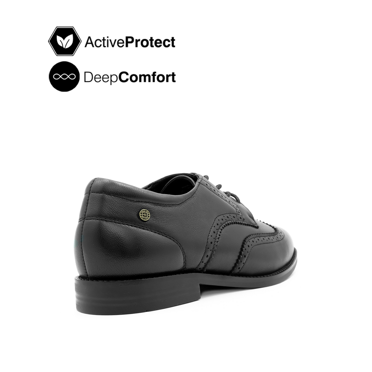 Tamara Lace Up Wingtip Women's Shoes - Black Leather Hush Puppies Philippines