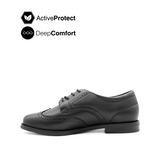 Tamara Lace Up Wingtip Women's Shoes - Black Leather Hush Puppies Philippines