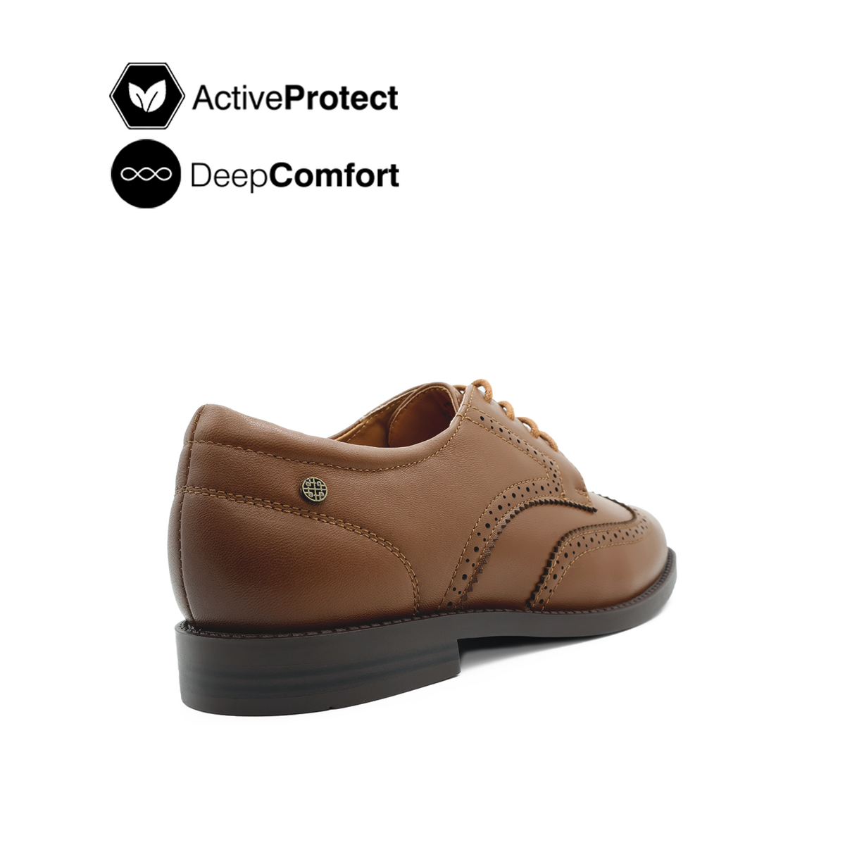 Tamara Lace Up Wingtip Women's Shoes - Tan Leather Hush Puppies Philippines