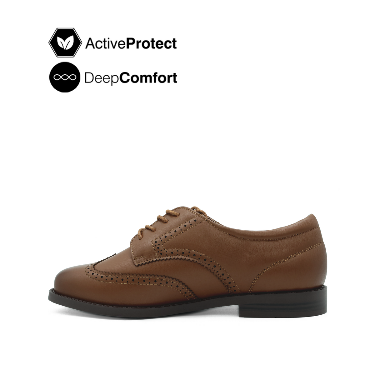 Tamara Lace Up Wingtip Women's Shoes - Tan Leather Hush Puppies Philippines
