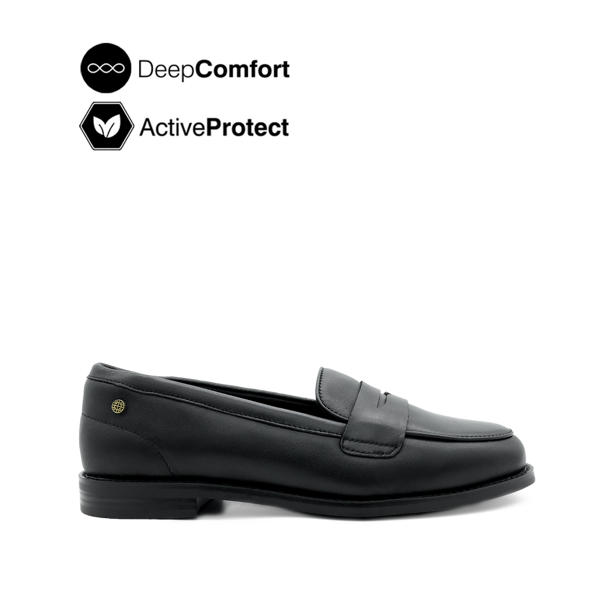 Tamara Penny Women's Shoes - Black Leather Hush Puppies Philippines