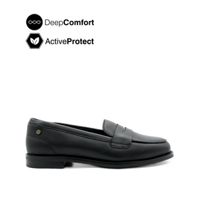 Tamara Penny Women's Shoes - Black Leather Hush Puppies Philippines