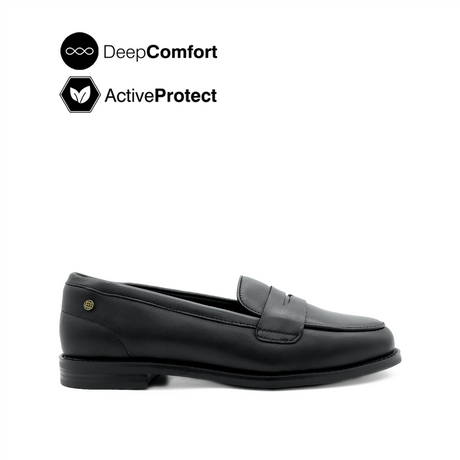 Tamara Penny Women's Shoes - Black Leather Hush Puppies Philippines