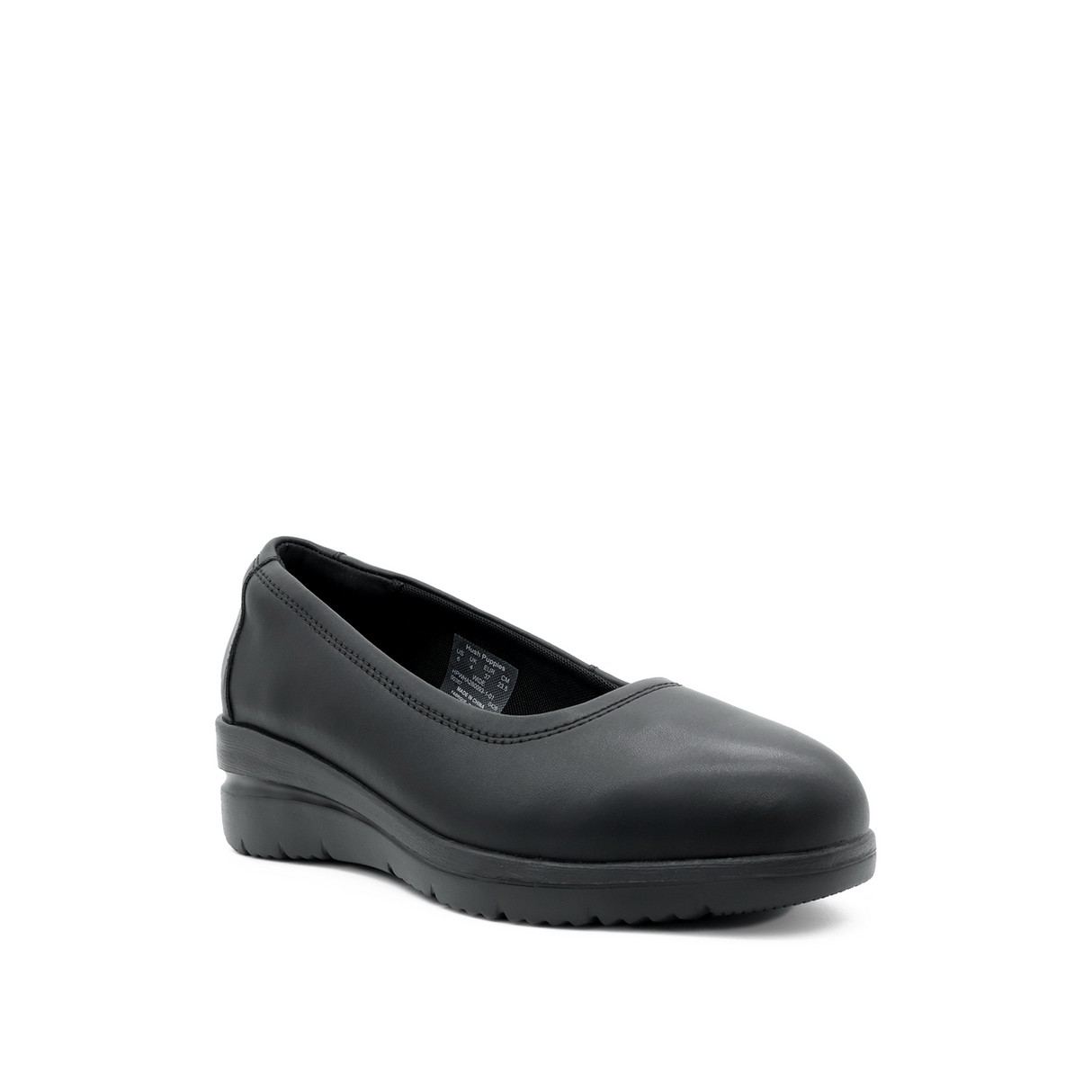 Tina Slip On Women's Back to School - Black Coated Leather Hush Puppies Philippines
