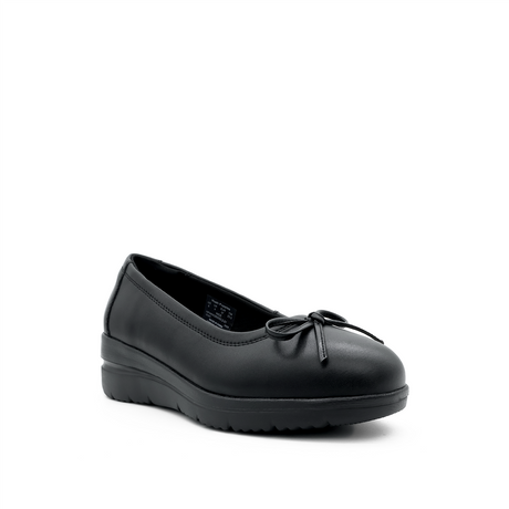 Tina Bow Women's Back to School - Black Coated Leather Hush Puppies Philippines