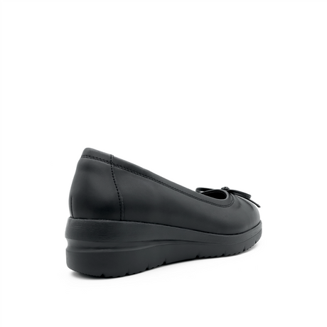 Tina Bow Women's Back to School - Black Coated Leather Hush Puppies Philippines