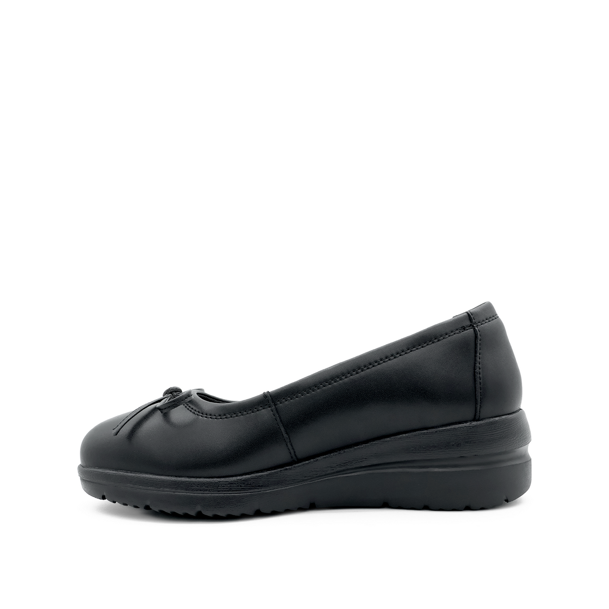 Tina Bow Women's Back to School - Black Coated Leather Hush Puppies Philippines